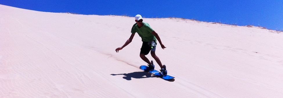 SAND BOARDING EN JEFFREY'S BAY